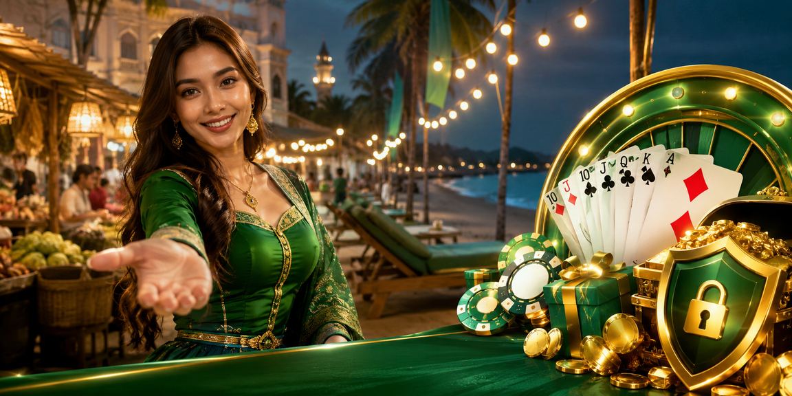 Orang bermain permainan Rummy di Kota Bharu bergaya Melayu